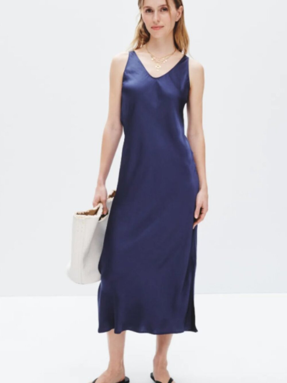 RTR-210 NIC + ZOE Day Gloss Bias Cut Tank Dress